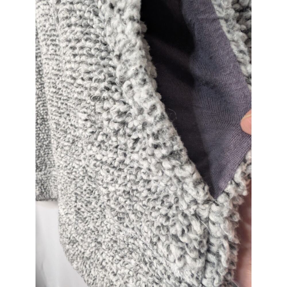 Soft Surroundings Women's Gray Textured Sweater 1/4 Zip Oversized Small(674) - Picture 4 of 9